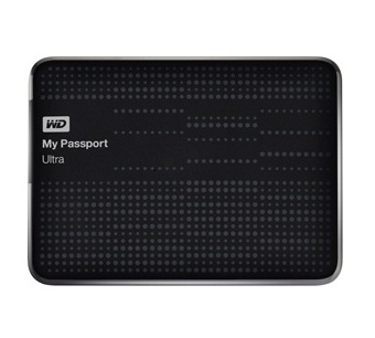 WD My Passport Ultra 1TB Portable External Hard Drive (Black)