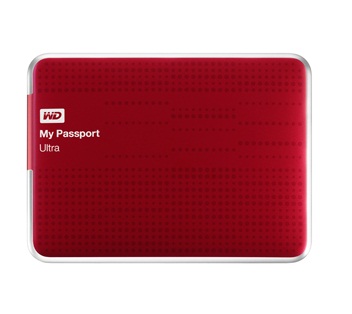 WD My Passport Ultra 1TB Portable External Hard Drive (Red)